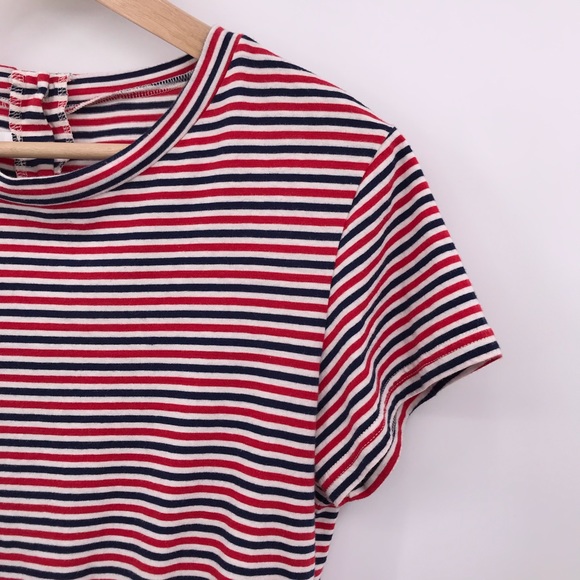 American Apparel Red White and Blue Jersey Romper - Picture 2 of 5